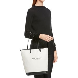 New Authentic SAINT LAURENTTeddy Linen Tote